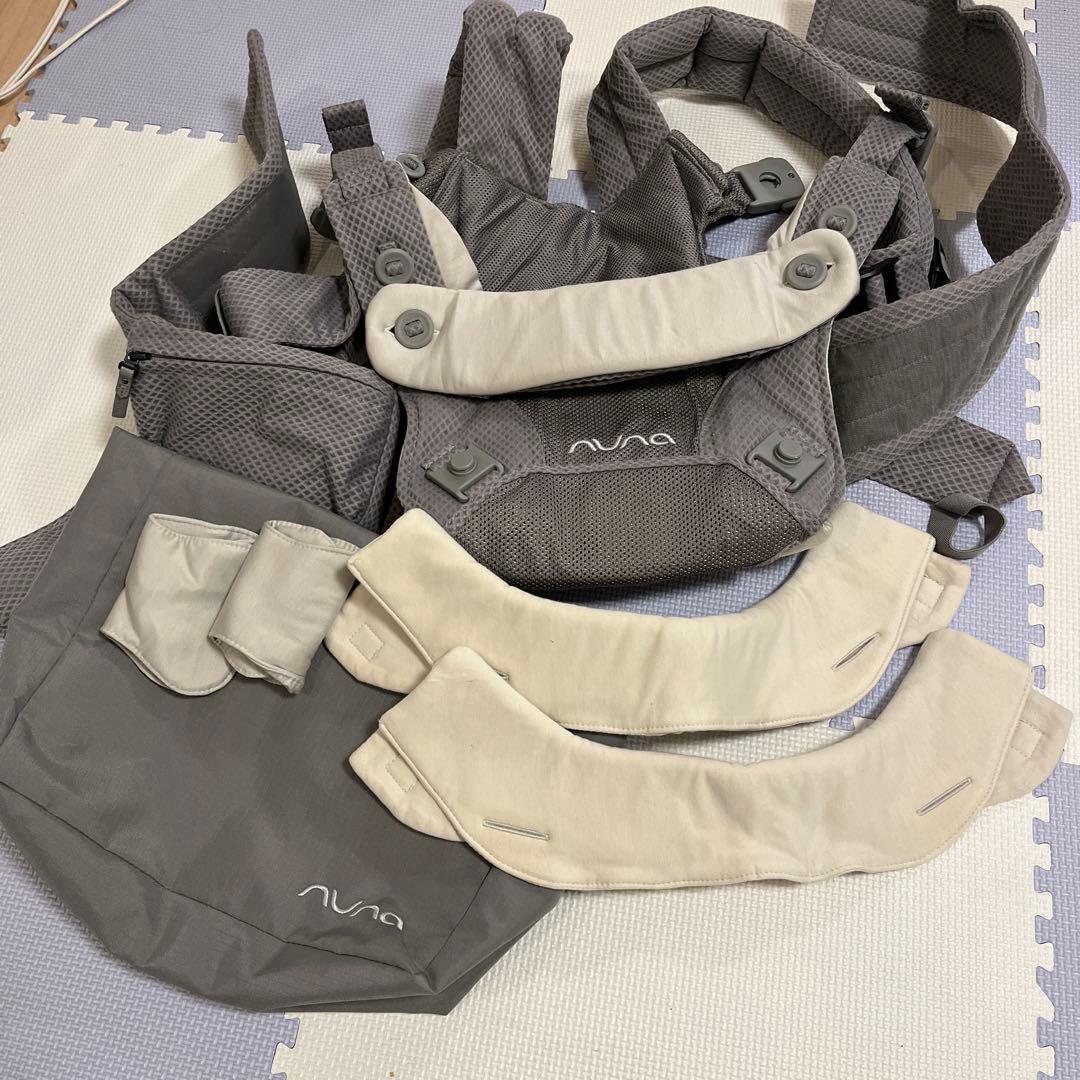 ヌナ nuna 抱っこ紐 カドル グレー 試着のみnuna ヌナ カドルクリック