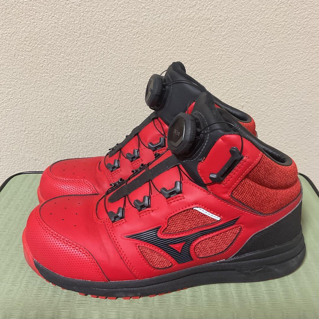 【美品】Mizuno ボアシステム 安全靴 F1GA220362 25.5cm