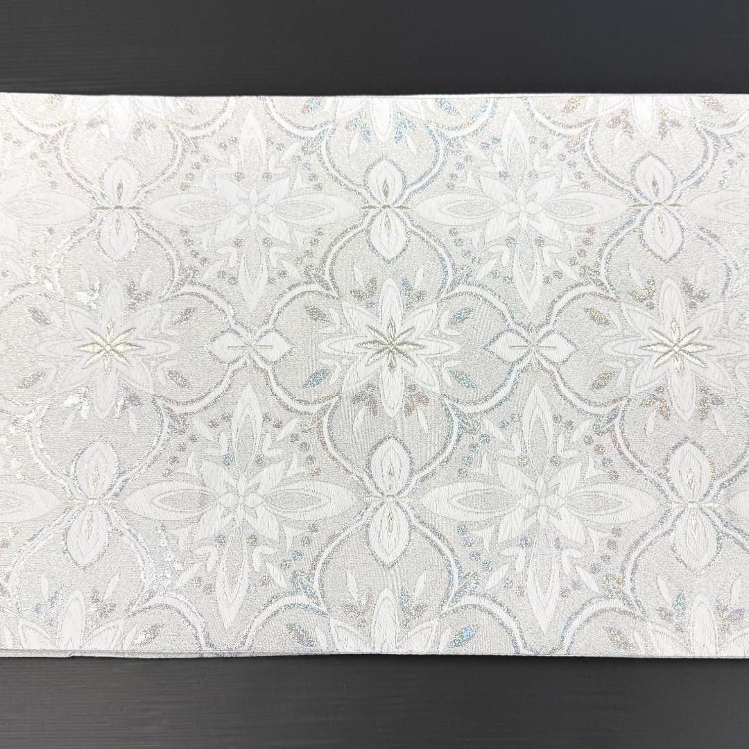 袋帯 西陣織 フォーマル アラベスク 華紋 ホロ銀箔 お仕立て込み