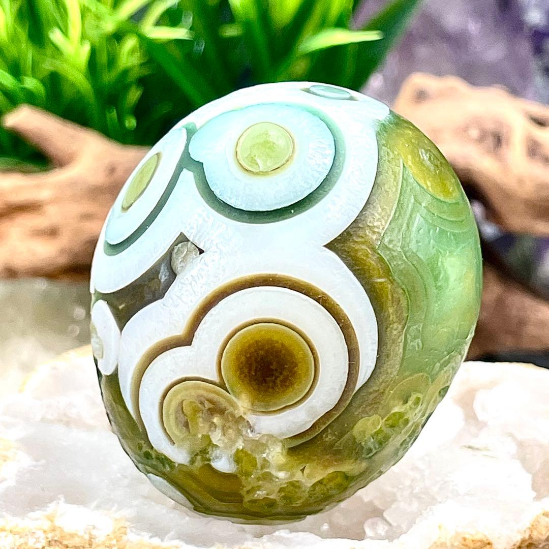 原石 ゴビ瑪瑙 アラシャンアゲート S552 ゴビアゲート 天眼石 天珠