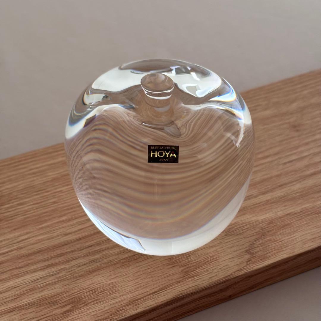 HOYA MUSEUM CRYSTAL りんご クリスタルガラス オブジェ - メルカリ