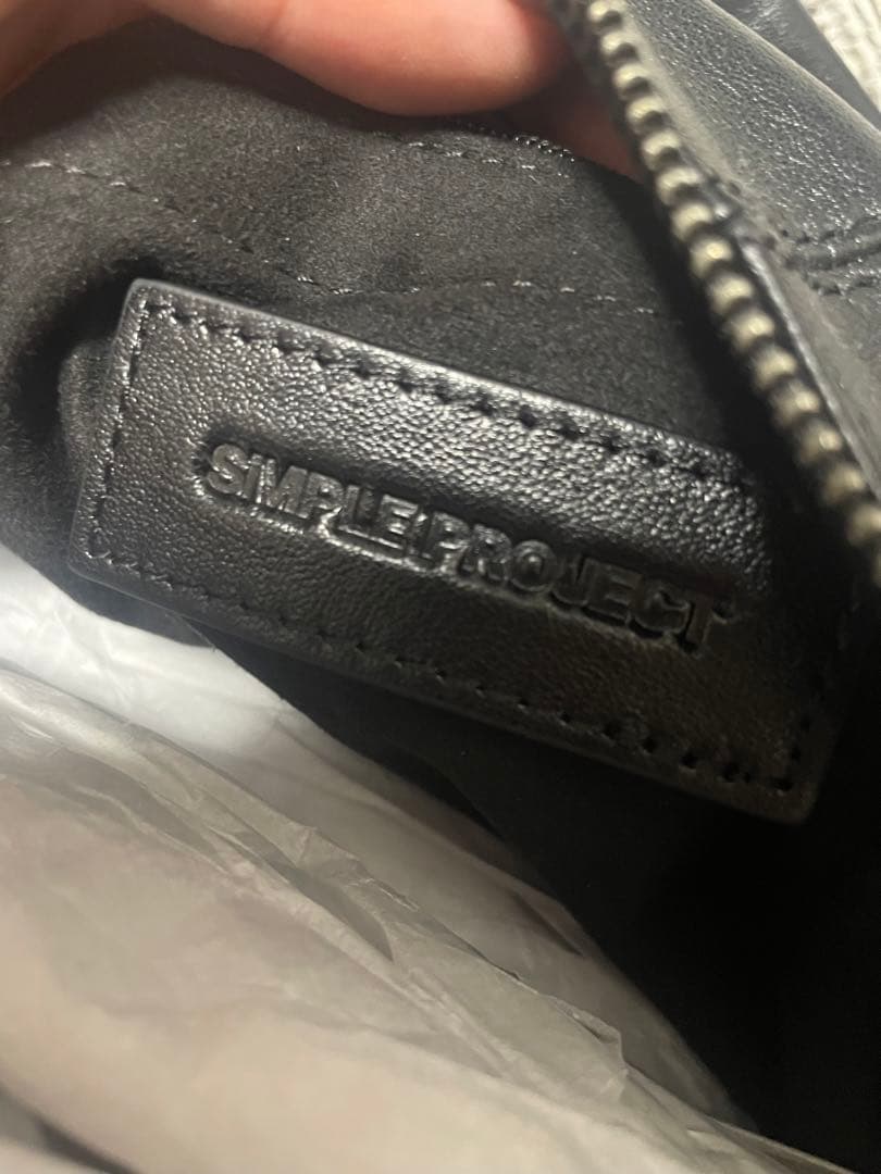 Simple Project レザー ショルダーバッグ モード Y2K