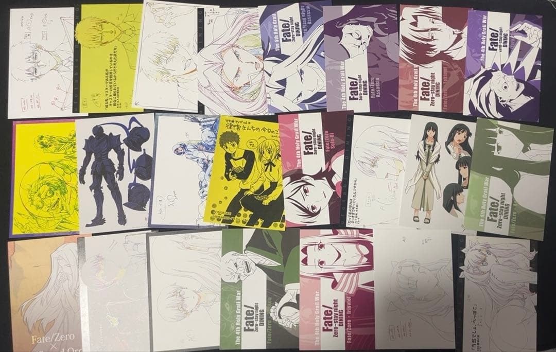 Fate DINING 缶バッジ ポストカード等 遠坂凛 間桐桜 セイバー 多数