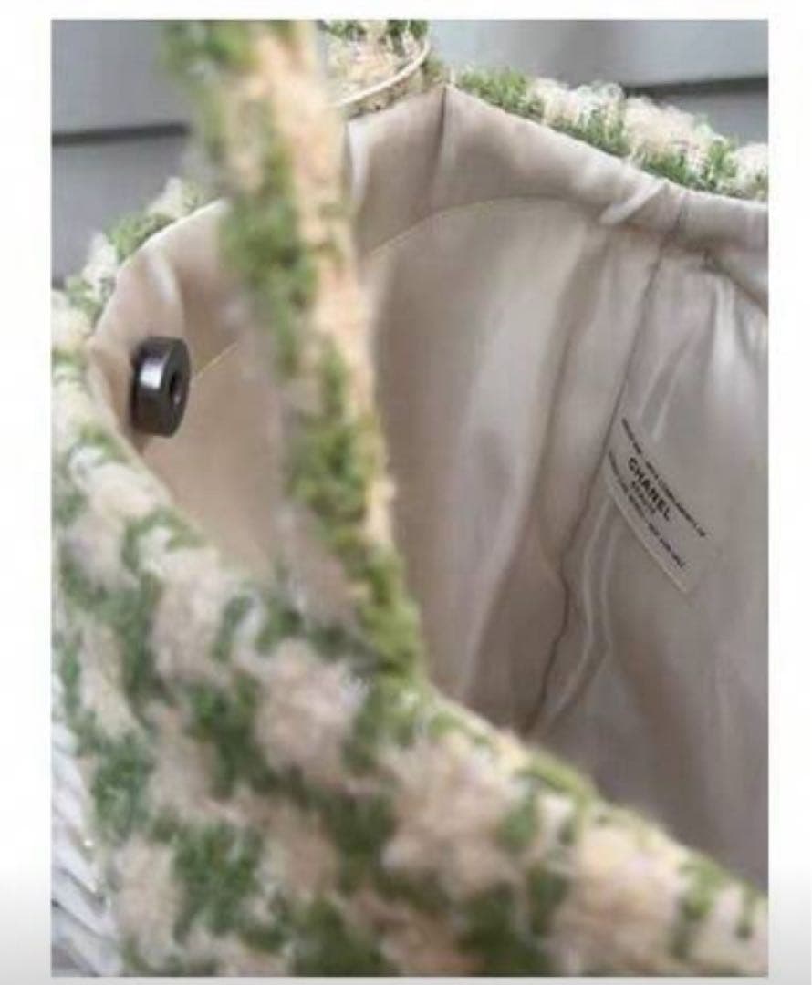 シャネル トートバッグ フリル シャネルノベルティ グリーン - メルカリ