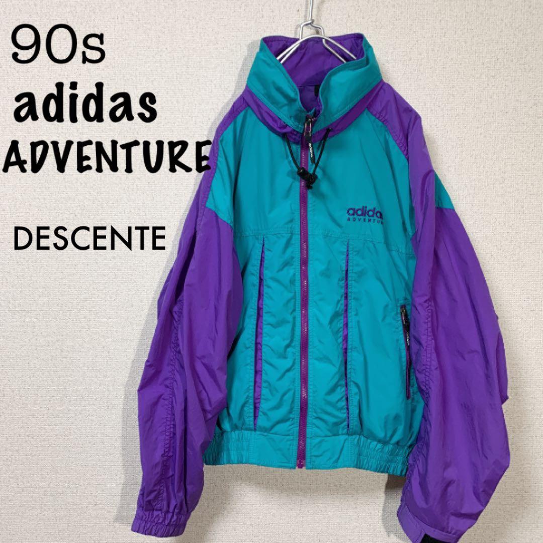 90s adidas ADVENTURE ナイロンジャケット デサント社製 M - メルカリ