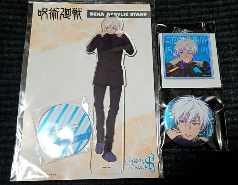 呪術廻戦　morning　アクスタ+アクキー+缶バッジ　五条悟　ジャンフェス 先行予約3/27まで】TVアニメ「呪術廻戦」 レイヤーアクリルスタンド