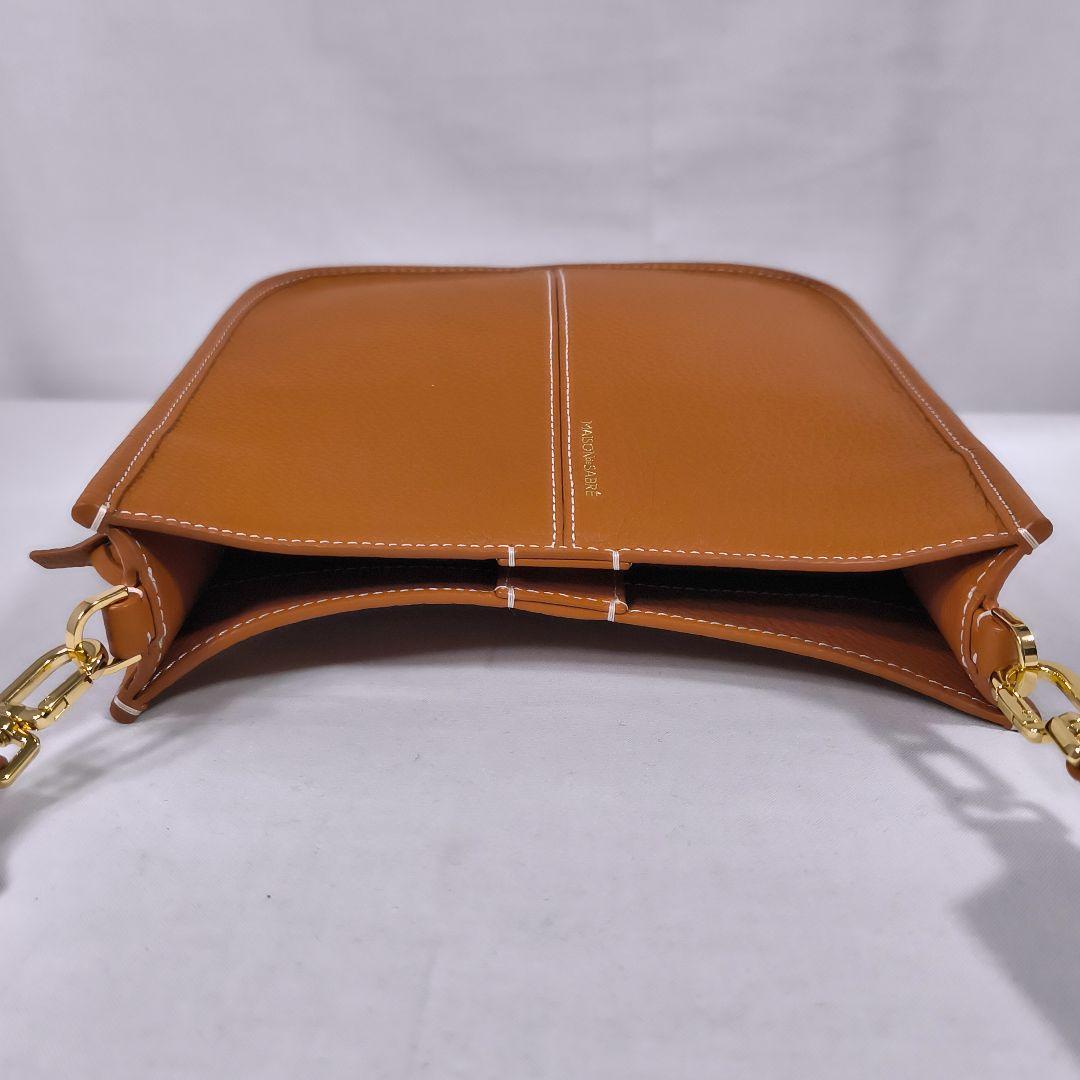 美品✨️ メゾンドサブレ ムーンショルダーバッグ ペカンブラウン