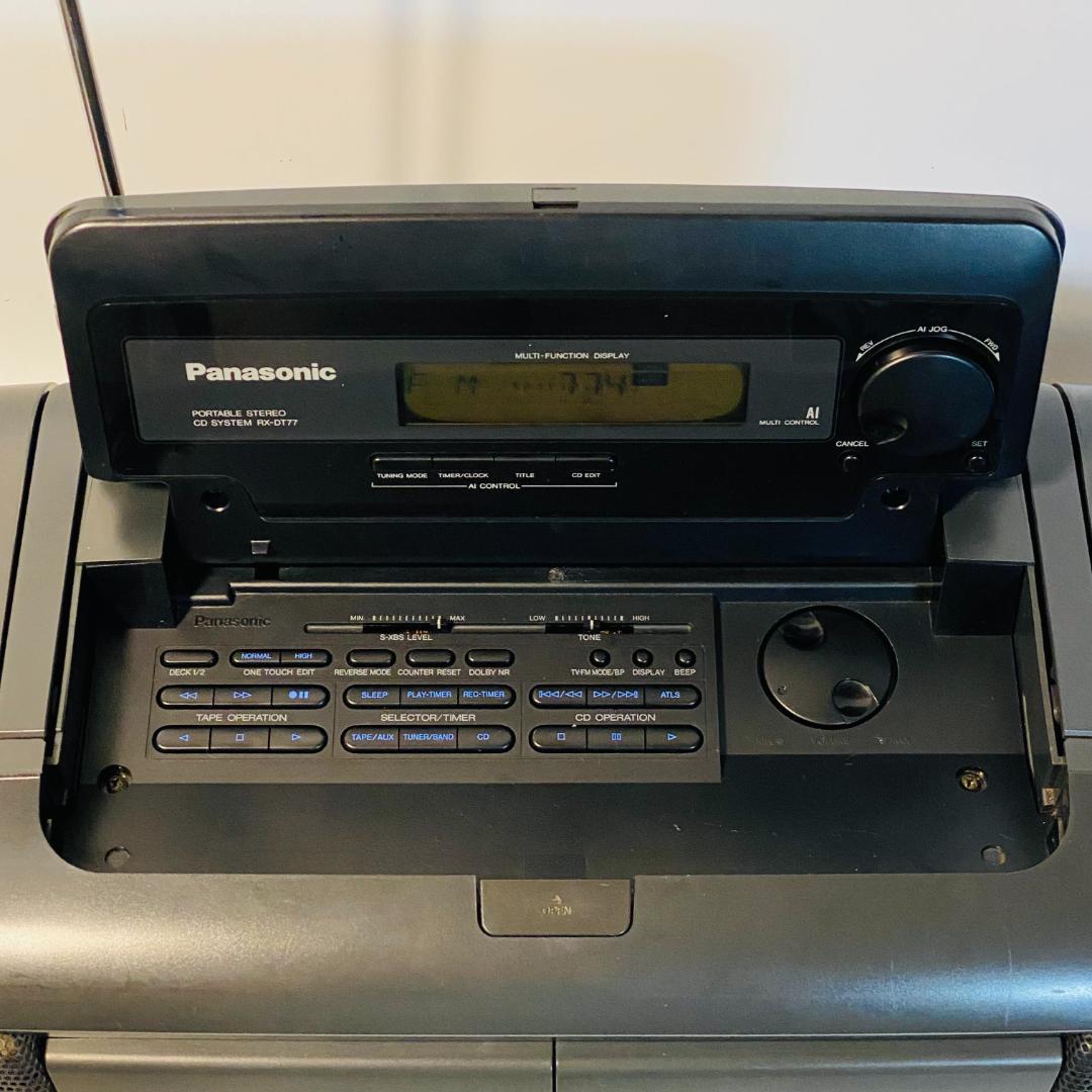 超お得 パナソニック ポータブルステレオCDシステム RX-DT77 ラジカセ