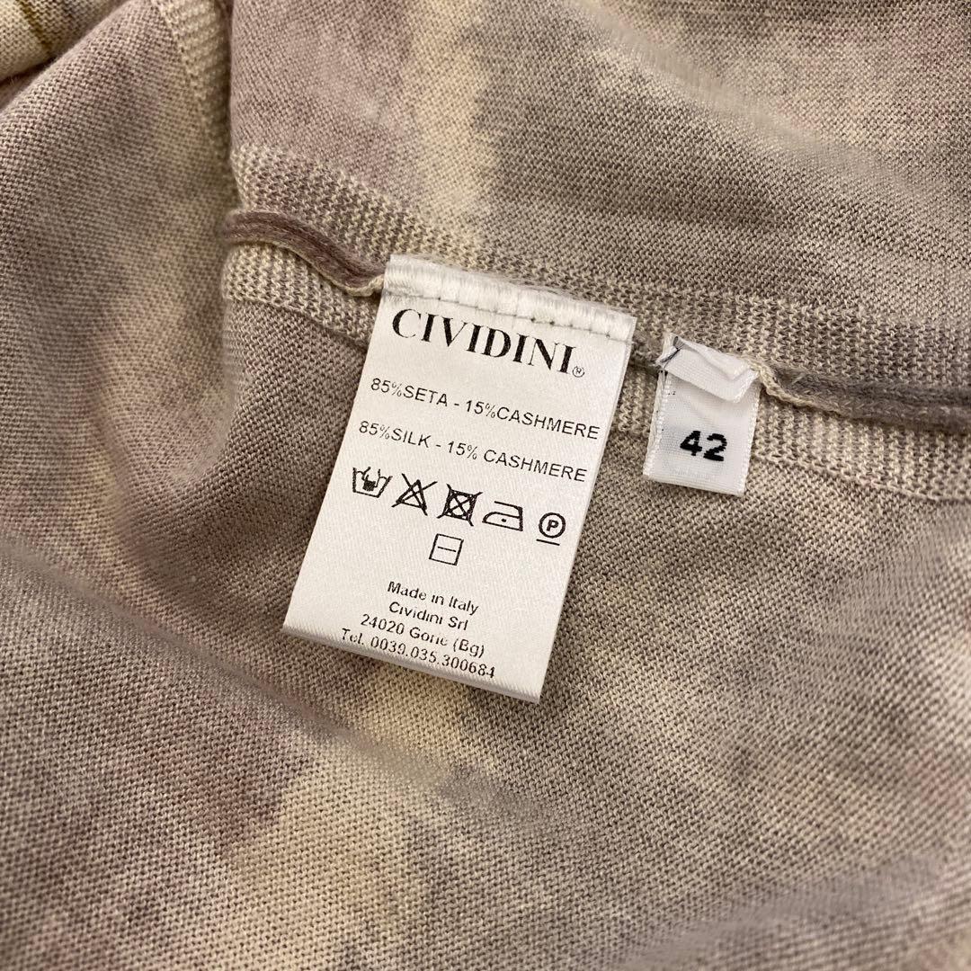 イタリア製 CIVIDINI チヴィディーニ シルクカシミヤカーディガン三崎