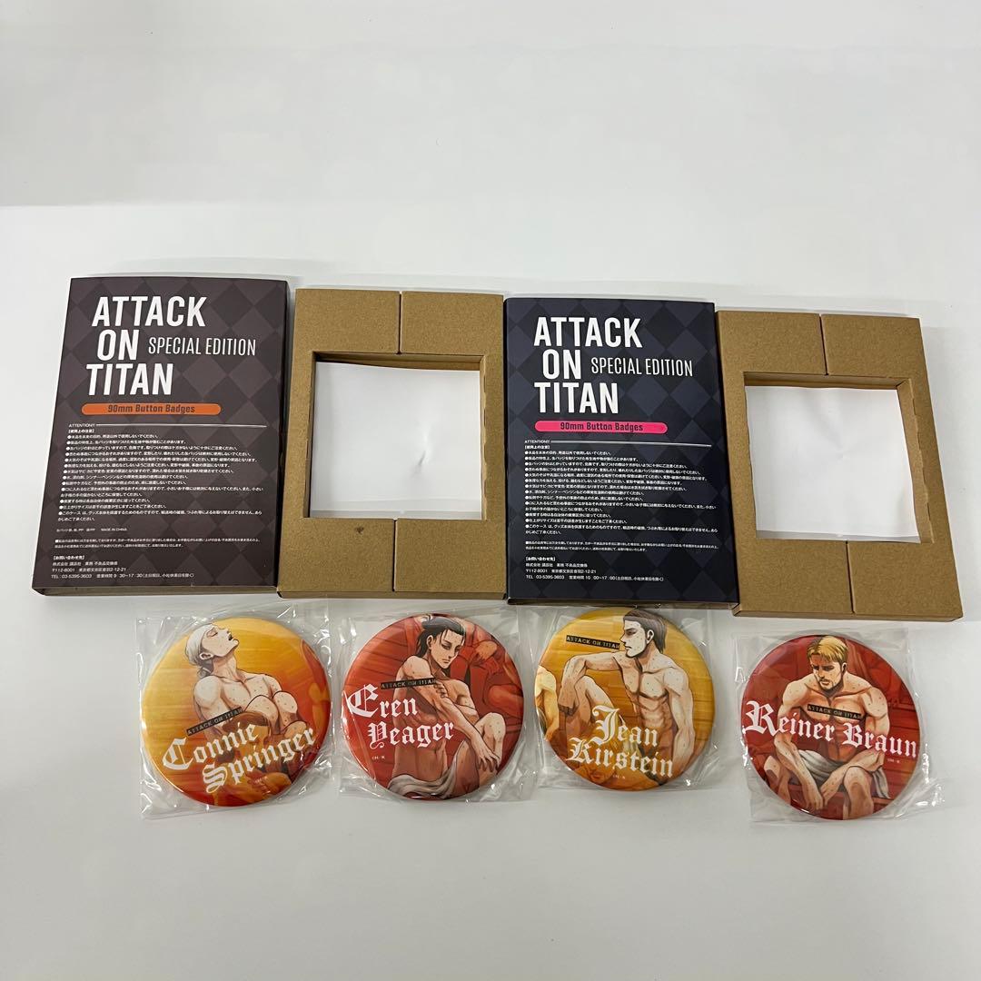 進撃の巨人 漫画 全巻セット 全34巻セット オリジナルDVD 缶バッジ