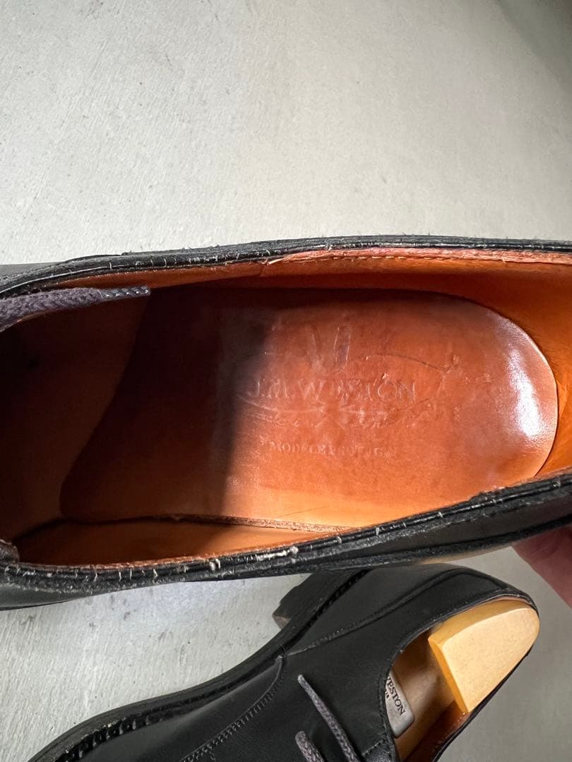 J.M. WESTON GOLF 7D ブラック 26.5cm シューツリー付き