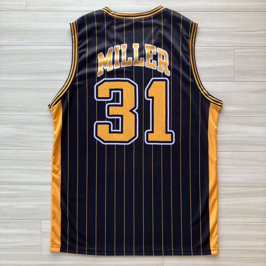 新品 NBA レジー・ミラー ペイサーズ ユニフォーム ストライプ シャツ