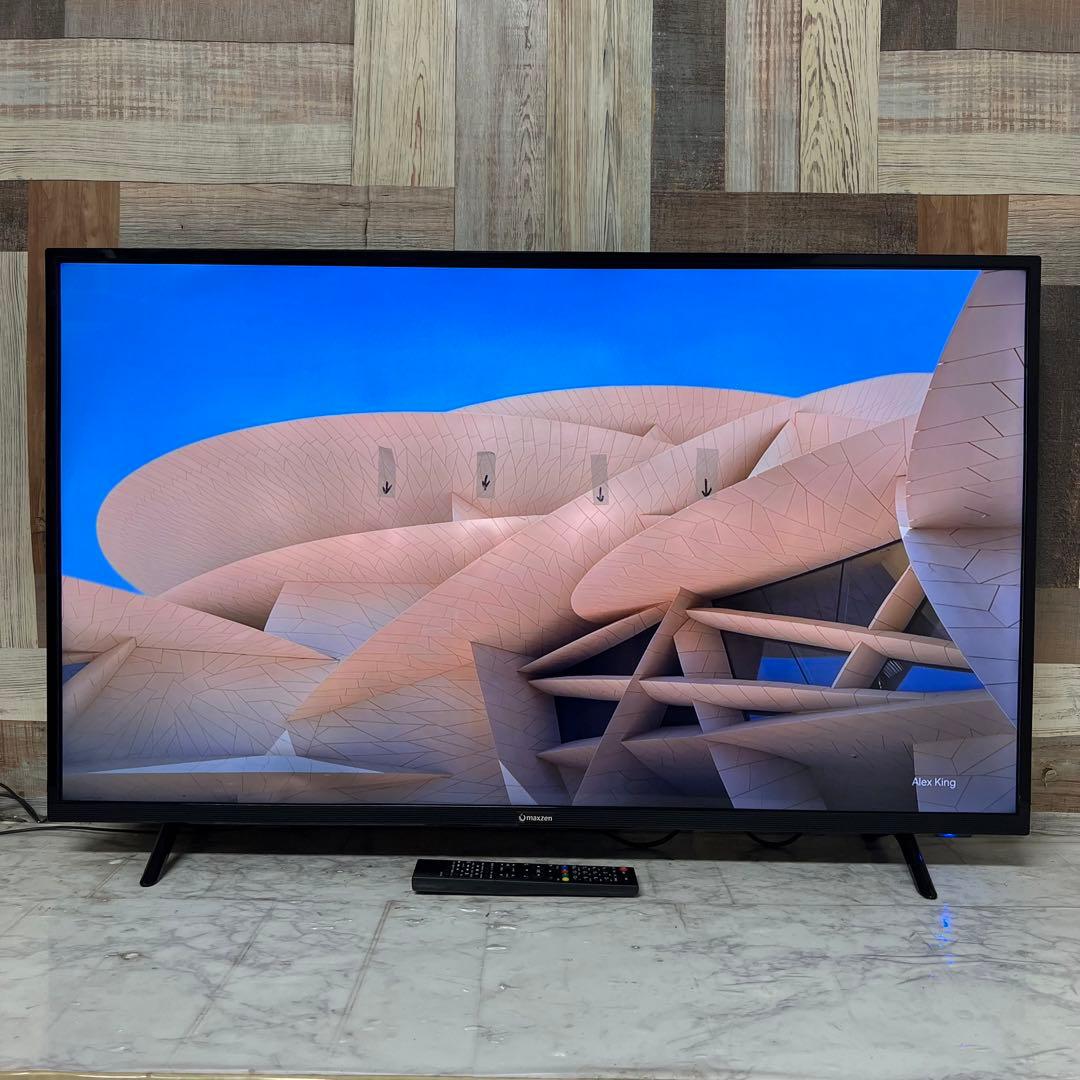 アラさん全国送料込4年前購入マクスゼン43型4KTV裏番組録画ゲームモード