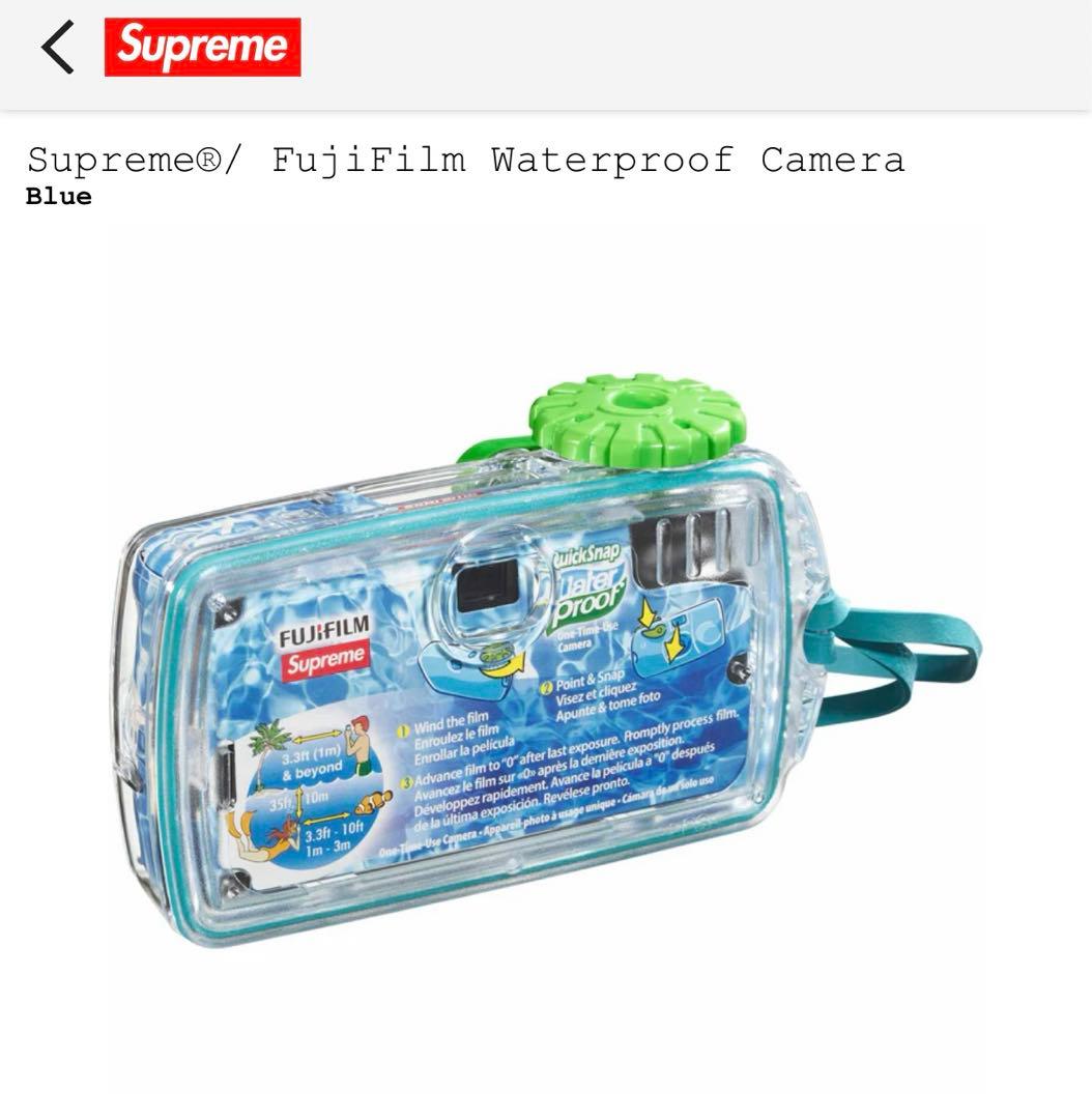 Supreme FujiFilm Waterproof Camera 使い捨て - メルカリ