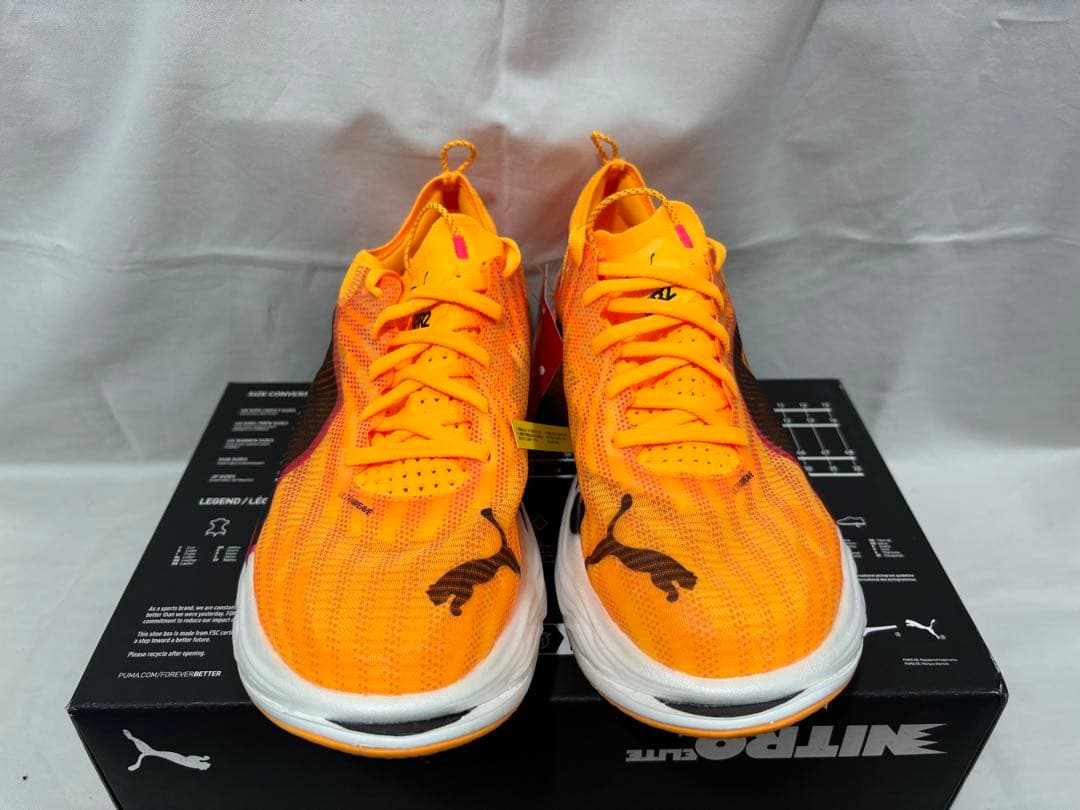 puma fast-r ニトロエリート 2 オレンジ 25 ニトロ nitro - メルカリ