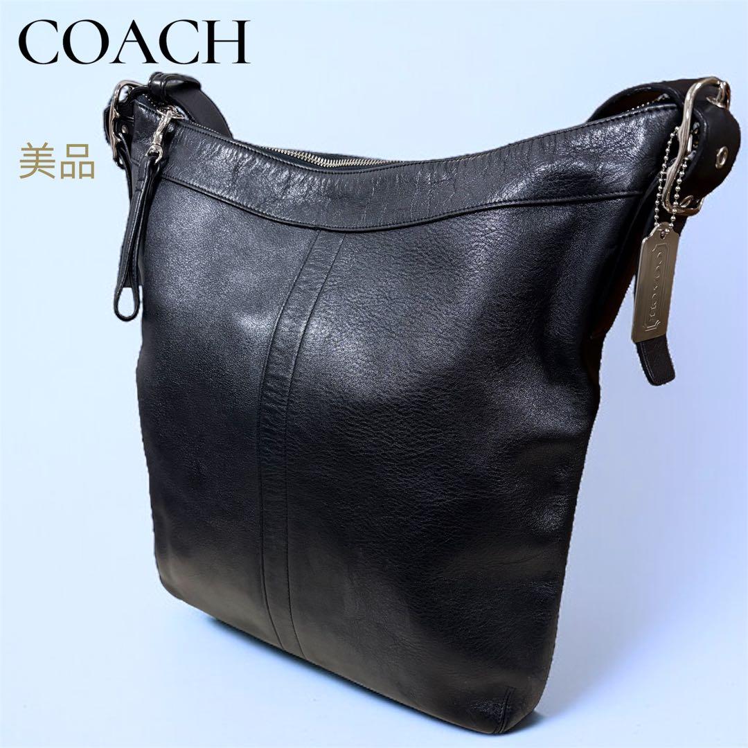 【希少 美品】オールドコーチ 9177 黒 ショルダーバッグ A4可　ブラック オールドコーチ 9177 黒 ショルダーバッグ A4可 ブラック - メルカリ