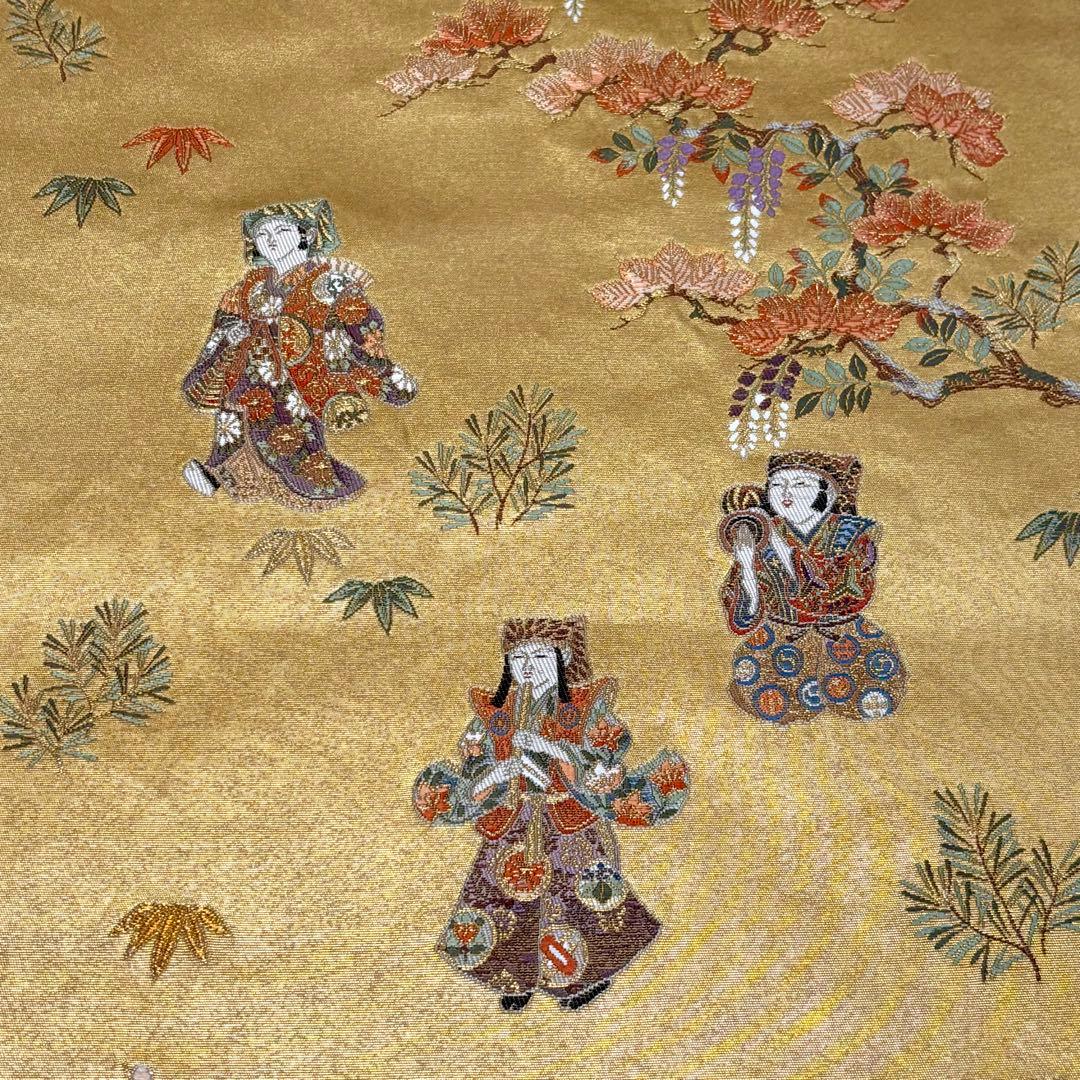 長嶋成織物 金泥箔 本金箔 袋帯 so310 - メルカリ