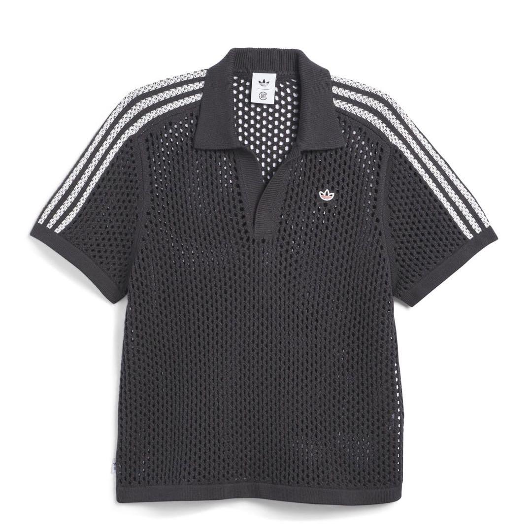 トップス adidas CLOT CROCHET POLO CARBON adidas CLOT CROCHET POLO CARBON （アディダス クロット クロシュ