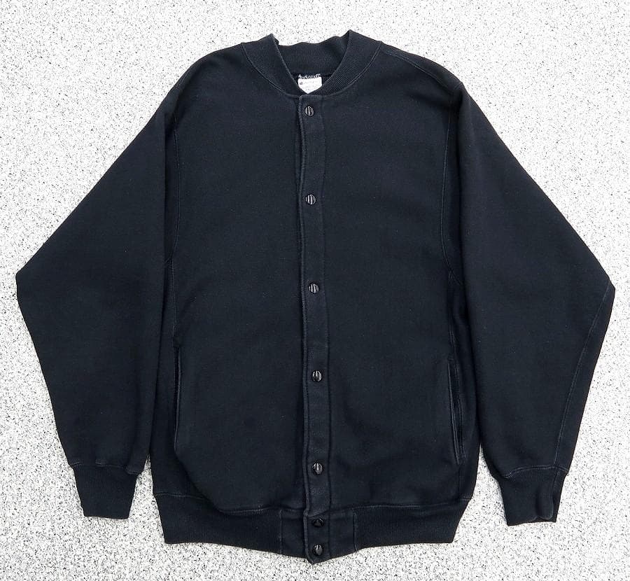 美品 黒 目無し 90s チャンピオン USA製 フルスナップ リバース