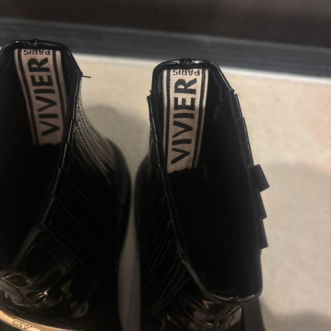 Roger Vivierショートブーツ 36 エナメル レインシューズ