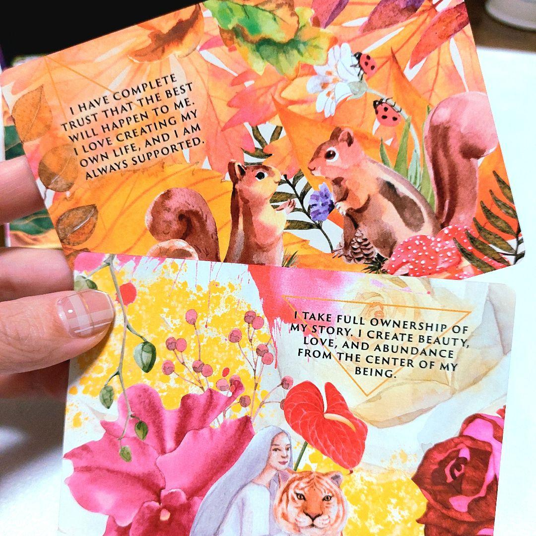 新品 ピンクエッジ♡アニマルオーラ錬金術 オラクルカード 全47枚