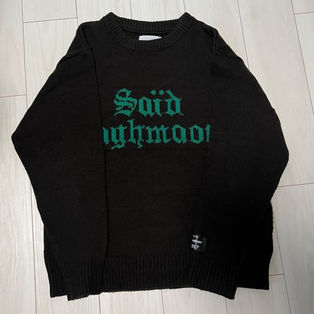 Black Weirdos ニット グランジ archive y2k BLACK WEIRDOS「Yin-Yang Sweater 」 | gouter le ca