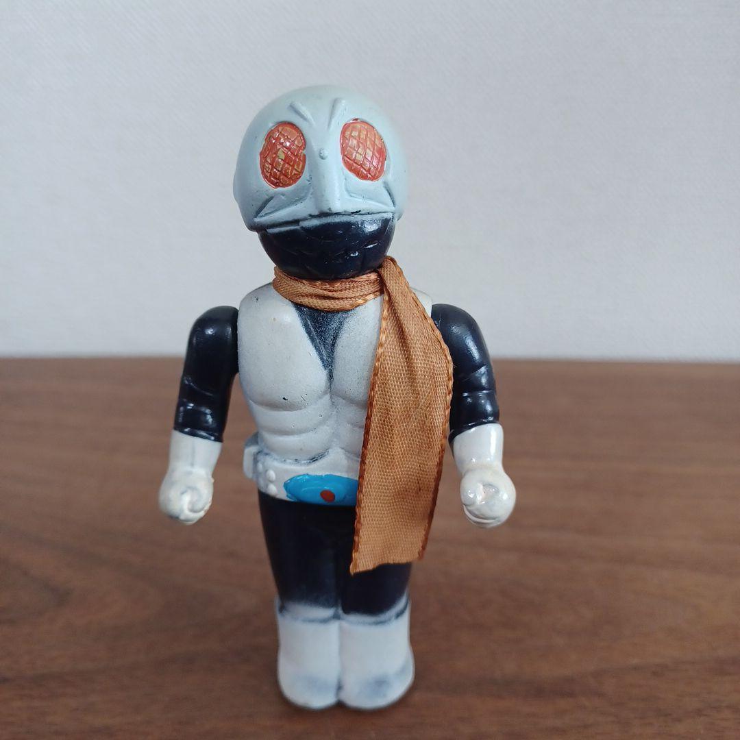 当時物　仮面ライダー　ソフビフィギュア　指人形 指人形 仮面ライダー旧1号 指人形 / ソフビ デフォルメ倶楽部 仮面