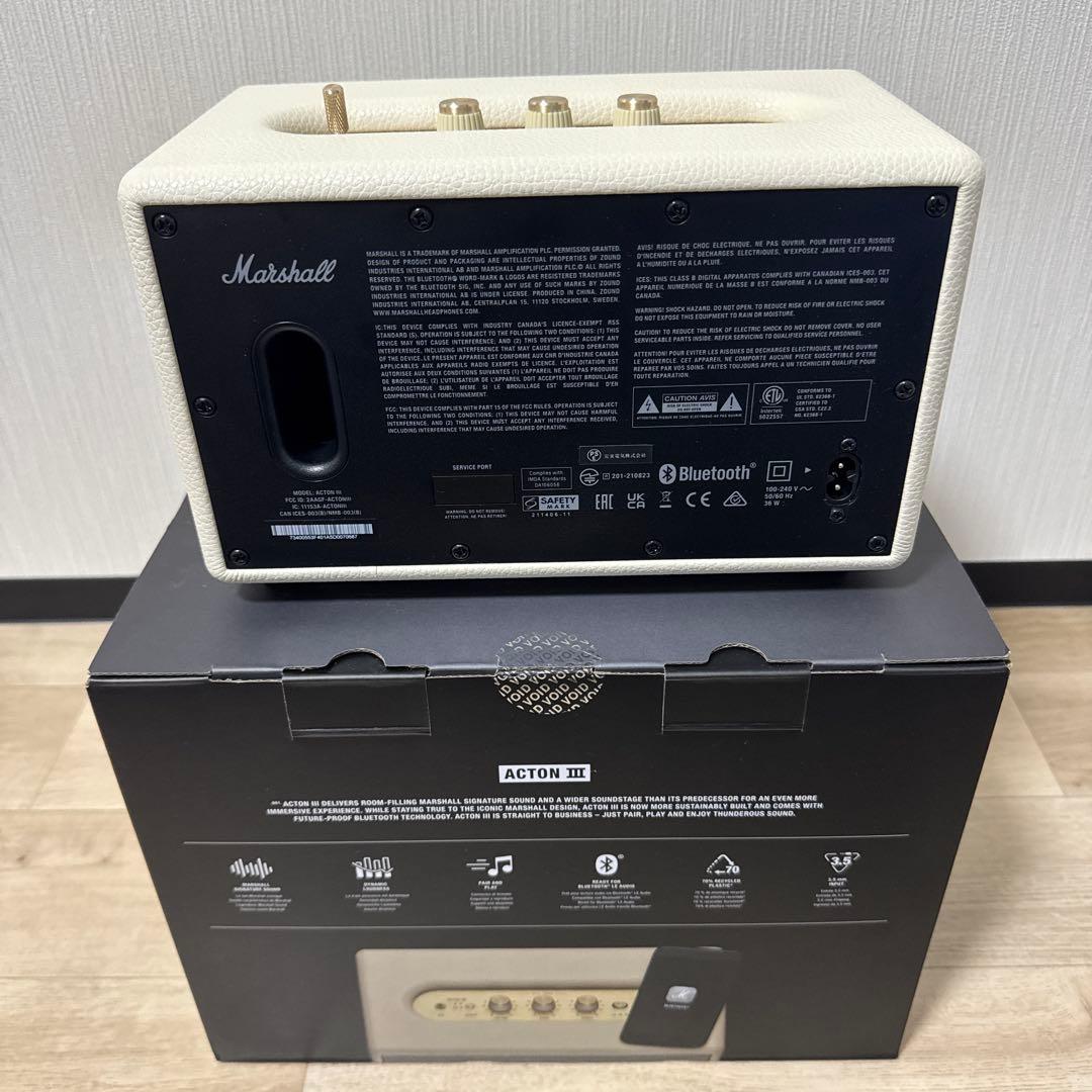 Marshall Acton 3ワイヤレススピーカー ホワイト - メルカリ