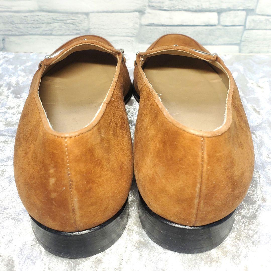 【極美品】✨GUCCI 22.5cm 革靴 茶 スエード ビット金具 35.5