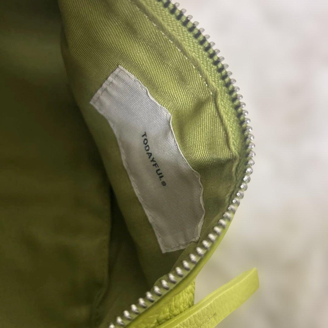 極美品】TODAYFUL Leather Wrap Bag ライムグリーン - メルカリ