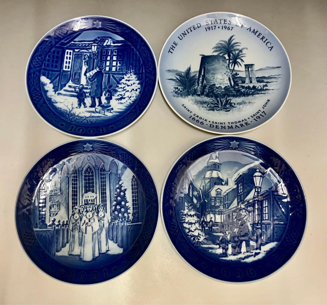   イヤープレート　4枚セット　飾り皿　インテリア 食卓に物語のある器。波佐見焼イヤープレート＆豆皿の裏側 ｜ずっと