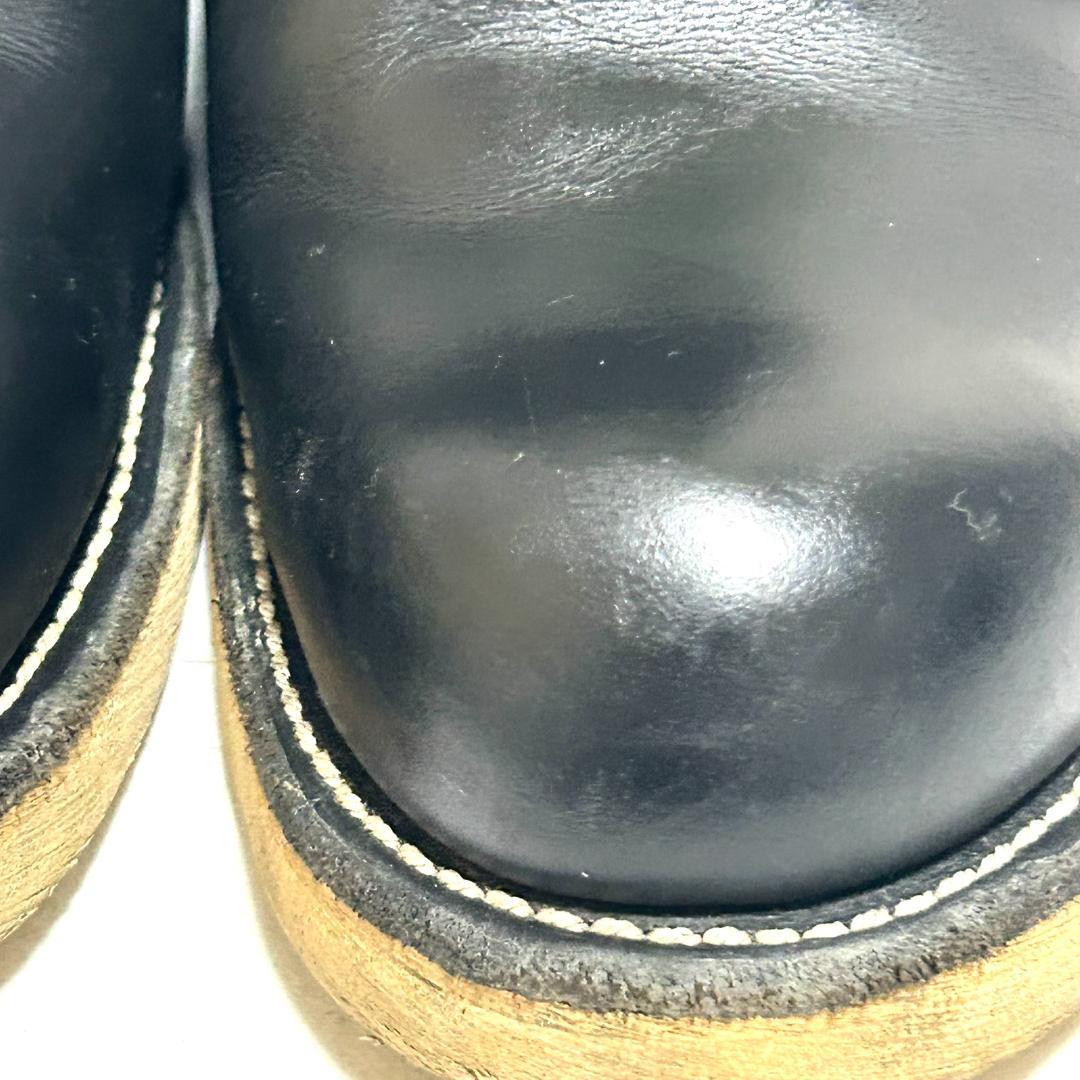 美品　レッドウィング　８１６５　26.5D プレーントゥ　箱付き　黒　レザー