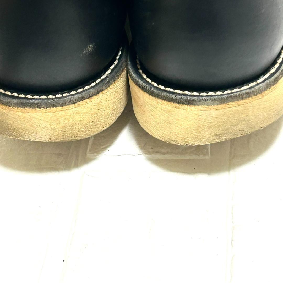 美品　レッドウィング　８１６５　26.5D プレーントゥ　箱付き　黒　レザー