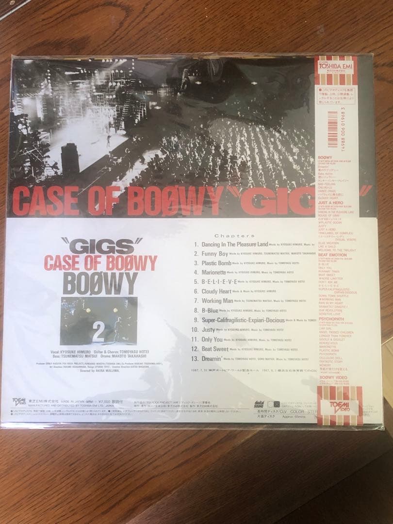 BOØWY CASE OF BOØWY \"GIGS\" 2