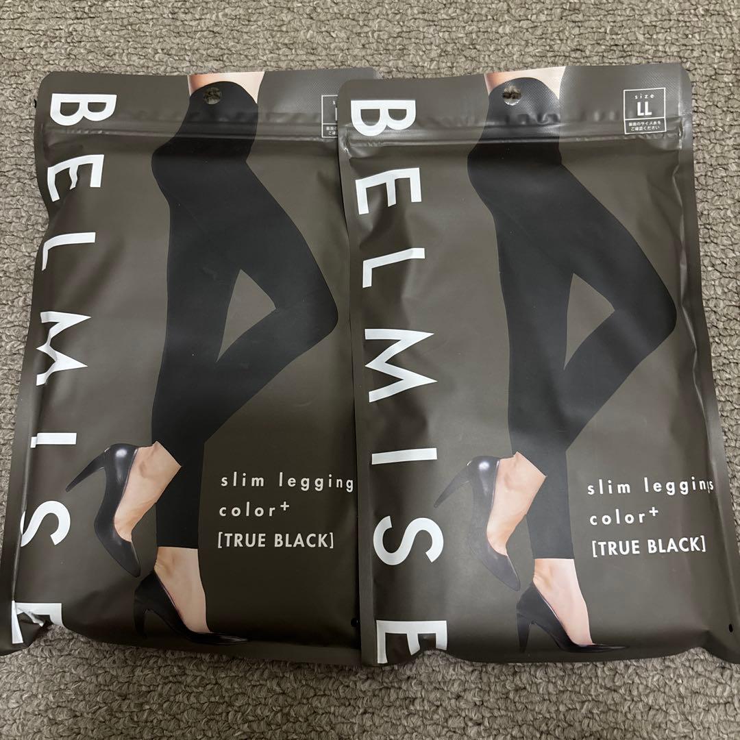 BELMISE スリムレギンス LL TRUE BLACK 2枚セット - メルカリ