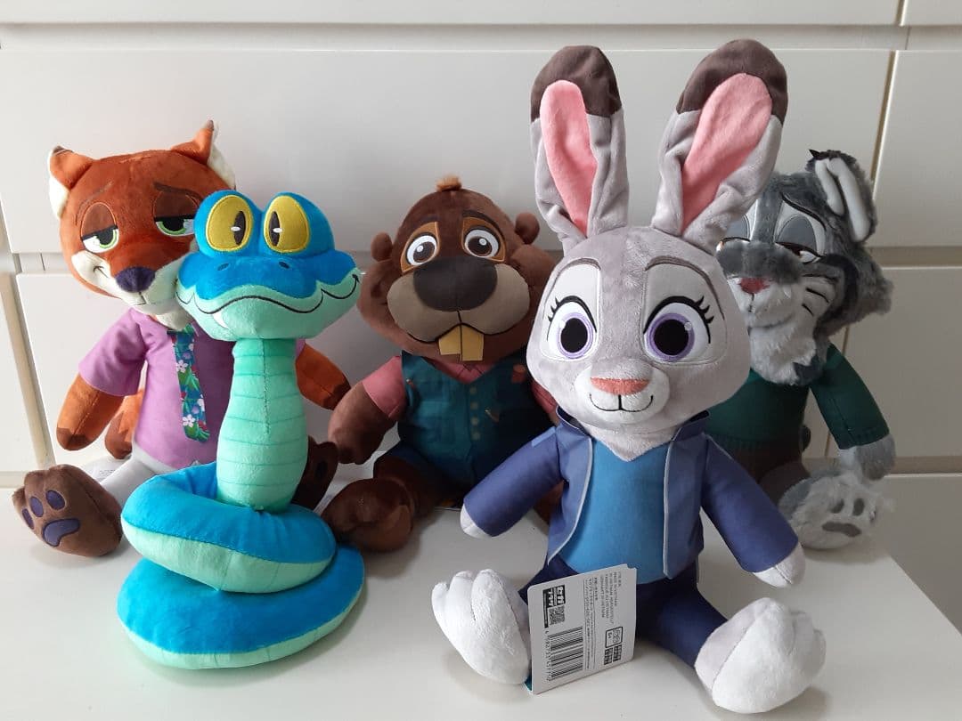 ズートピア2 Lぬいぐるみ ニック ジュディ パウバート ニブルズ