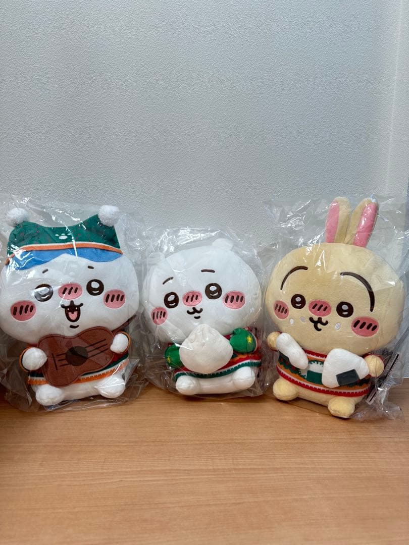 ちいかわ ハチワレ うさぎ エニマイくじ ABC賞 3体セットアウ