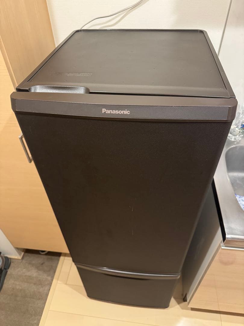 【ピンクのパンダ】Panasonic 冷蔵庫 黒（NR-B17CW-T） Panasonic（パナソニック） 新生活応援 中古 冷蔵庫 168L ボトム