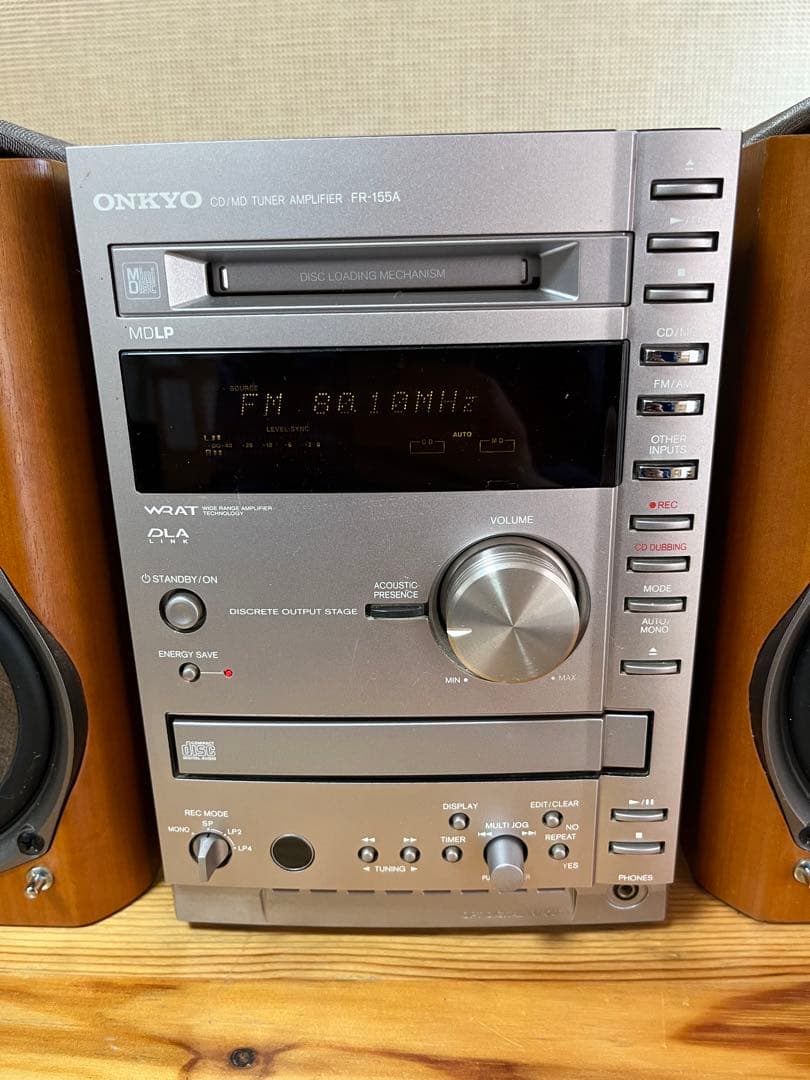 極美品☆ONKYO CD/MD コンポFR-155AスピーカーD-02A - メルカリ