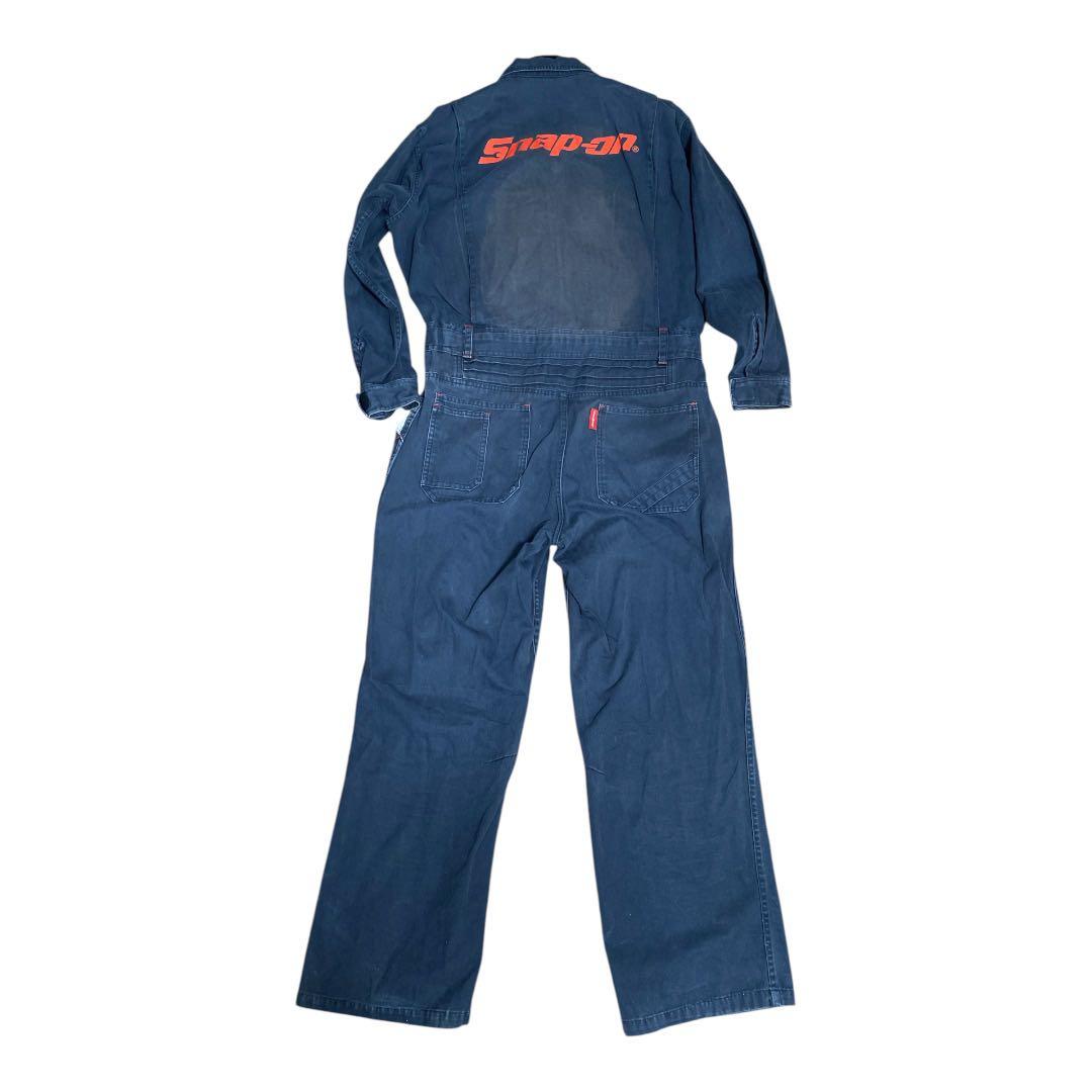 Snap-on スナップオン つなぎ ツナギLサイズ デニム 紺色 オーバー