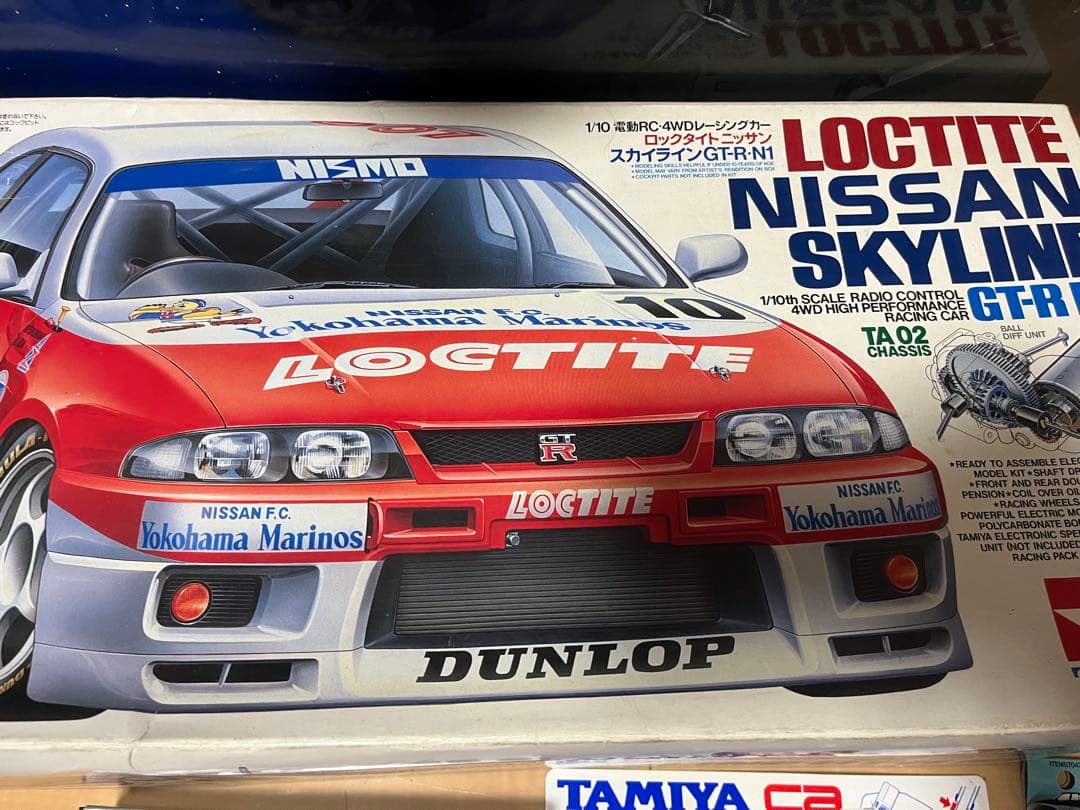 当時物絶版タミヤ TA02 ロックタイト スカイライン GT-R N1 1/10 Rc Loctite Nissan Skyline Gt-R Ta02 / Tamiya USA