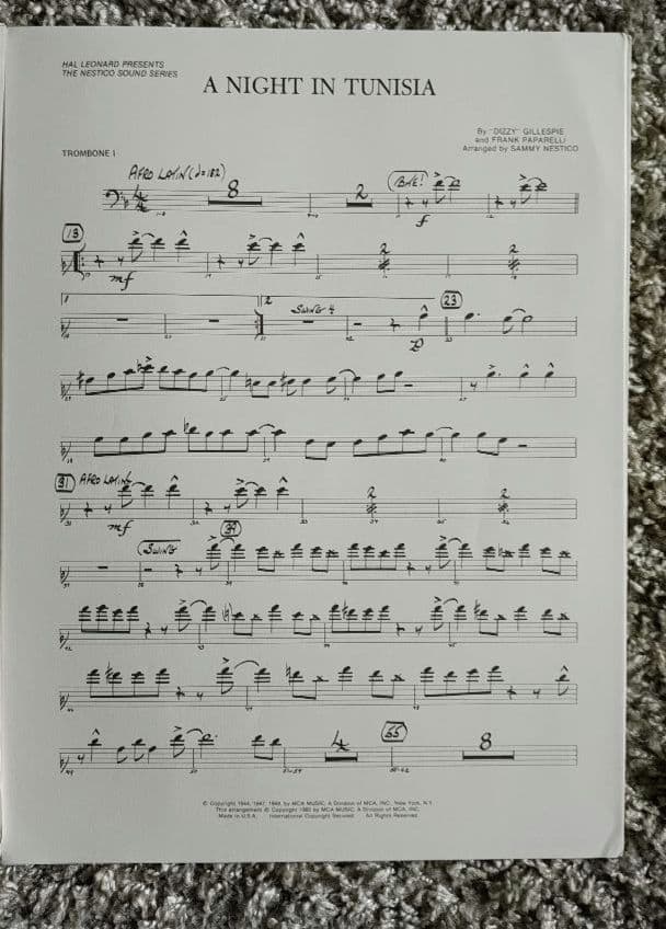 アート・デザイン・音楽 A Night in Tunisia -Nestico Sound Series