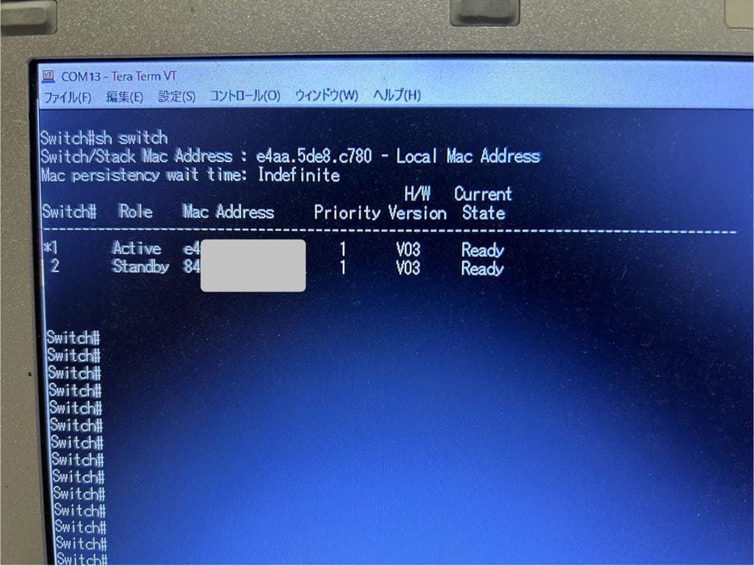 CCNA、CCNP】2台セット スタックCisco L3スイッチ3650 - メルカリ