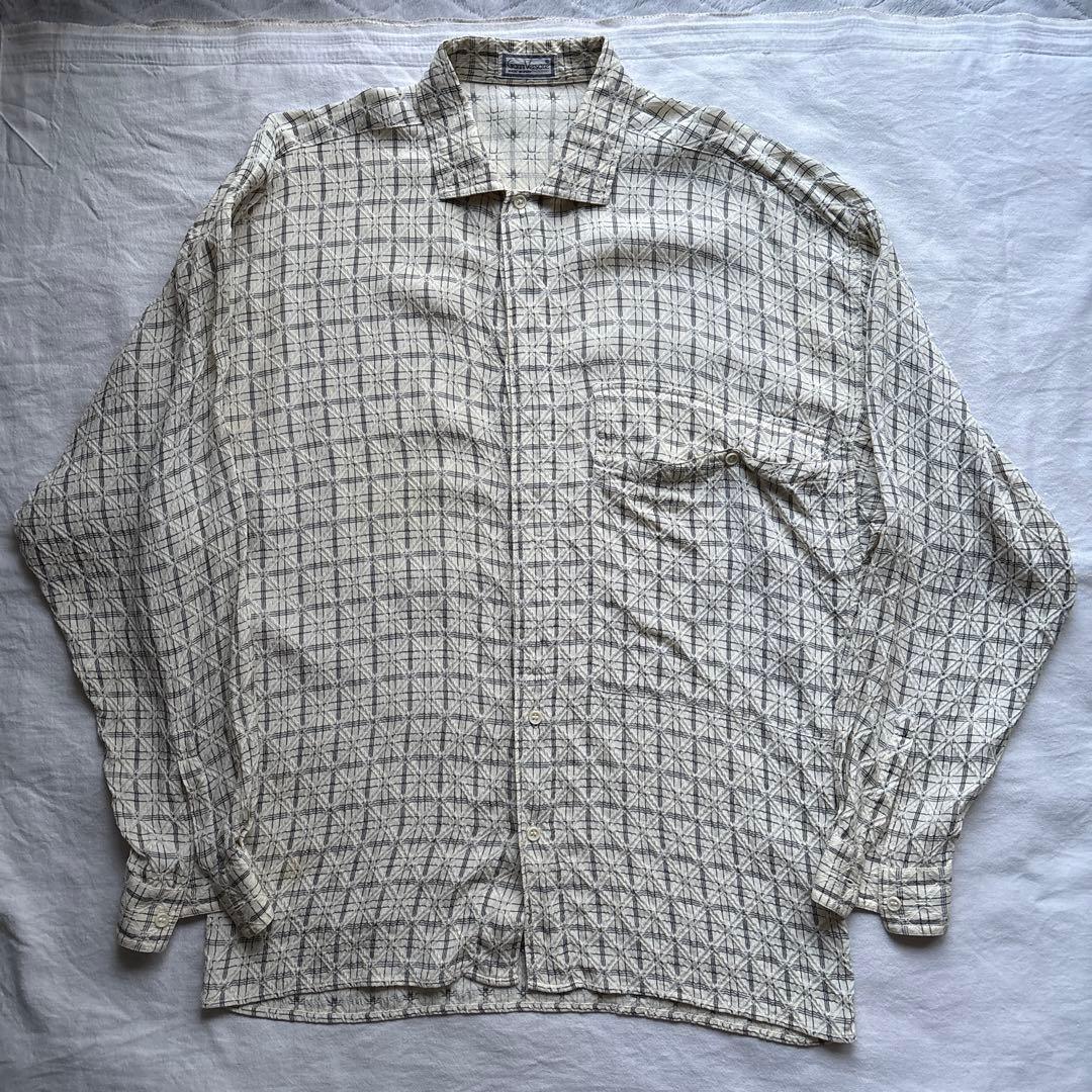 gianni versace ジャンニヴェルサーチ シルクシャツ - メルカリ