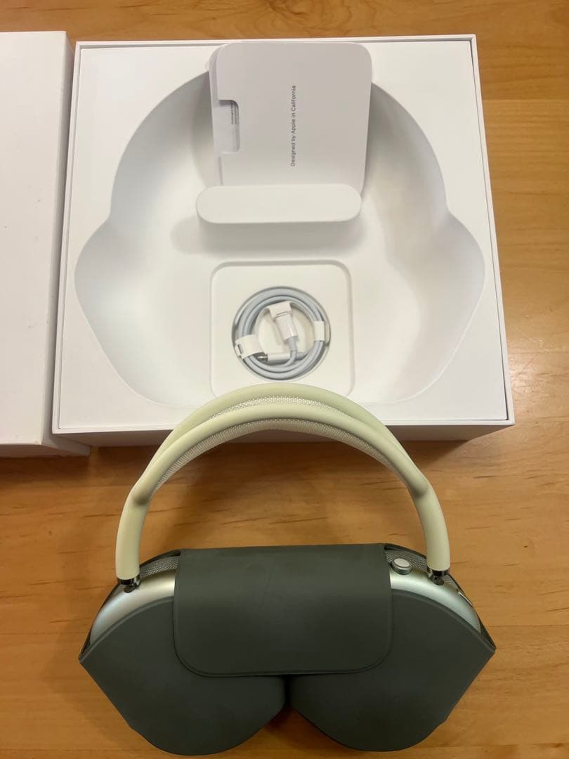 美品】AirPods Max グリーン 動作確認のみ 使用1回 箱付 - メルカリ