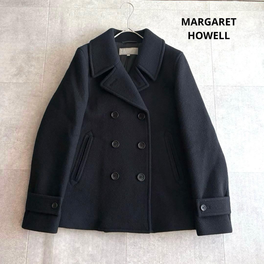 マーガレットハウエル ウール カシミヤ ピーコート ブラック Ⅱ - メルカリ
