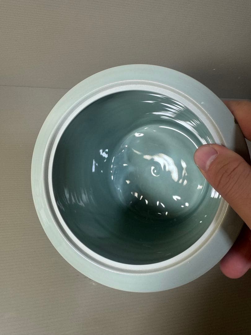 2447 茶道具 皆具 飛青磁 鼓形 横山瑞祥作 - メルカリ