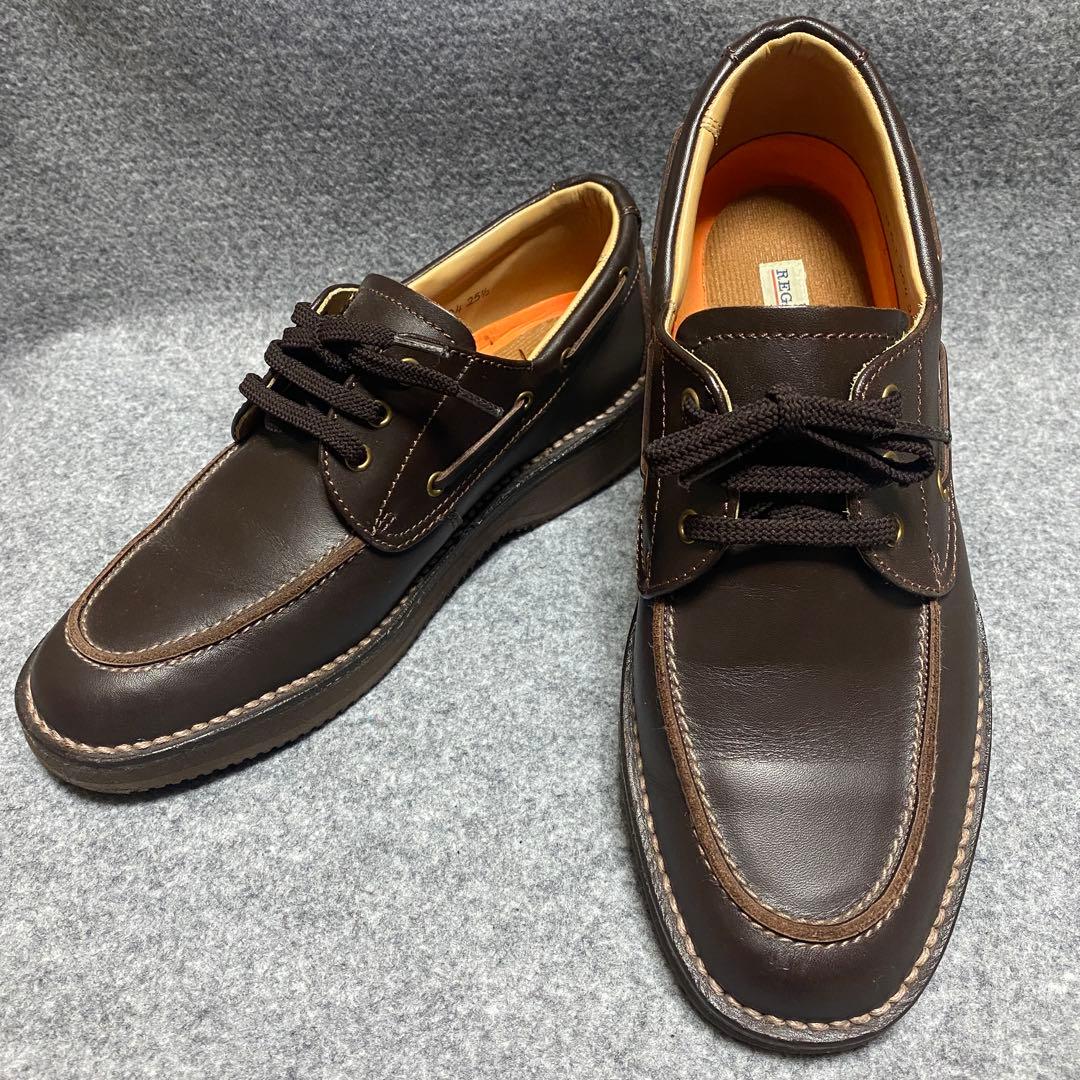 REAGAL リーガル ウォーカー　25.5 革靴 604 ブラウン レザー 茶 人気デザイン】未使用級【25】リーガルウォーカー ゴアテックス 本革