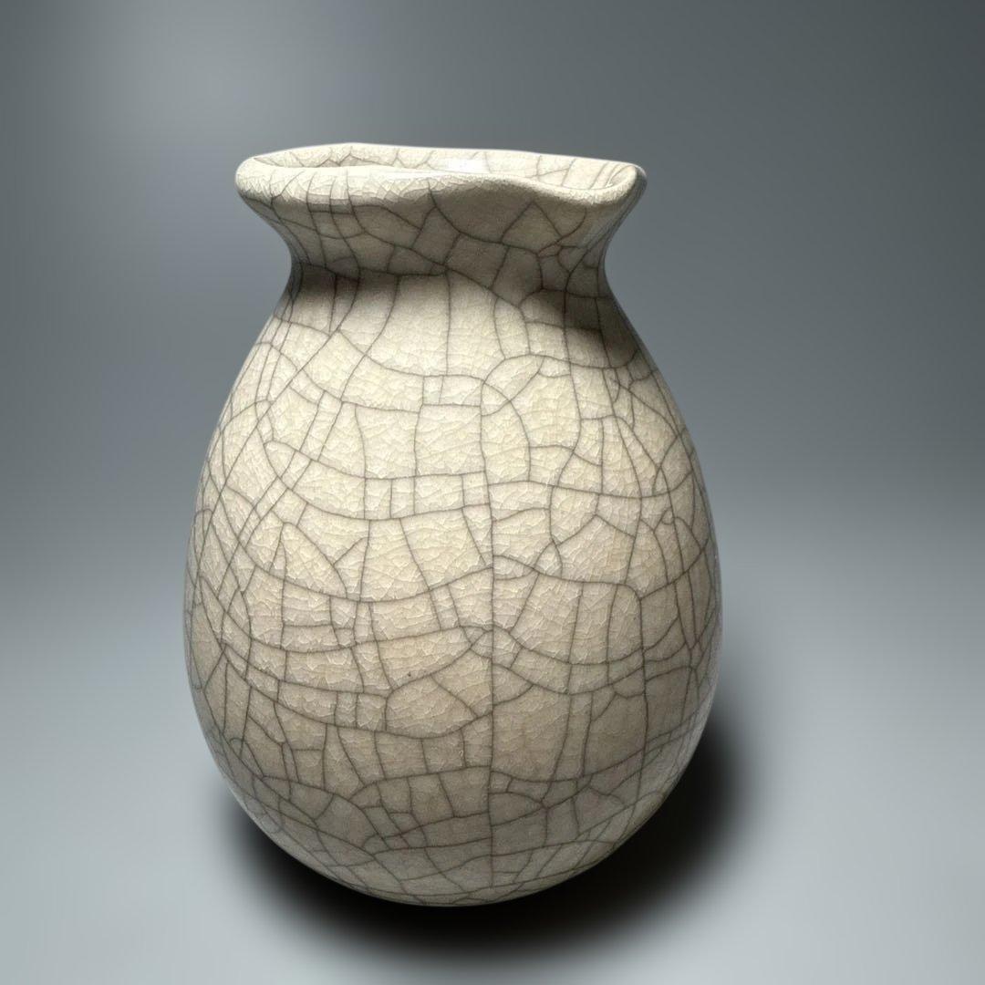 中国美術　宋代　哥窯　唐物　中国古玩　古美術　美しい貫入　11.6cm