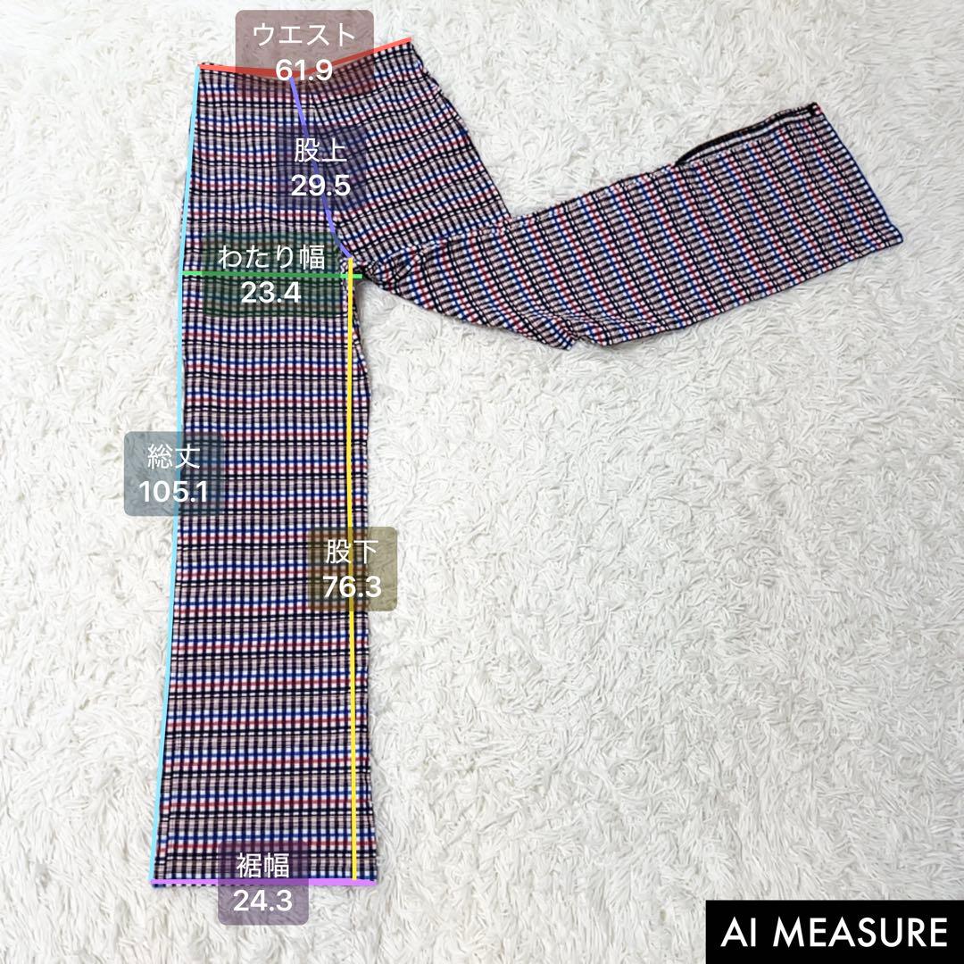 極美品✨nagonstans 水陸両用 TIANA チェックパンツ 38 - メルカリ